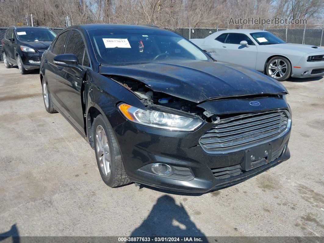 2013 Ford Fusion Se Black vin: 3FA6P0HR1DR133595