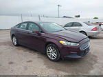 2013 Ford Fusion Se Burgundy vin: 3FA6P0HR1DR142409