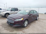 2013 Ford Fusion Se Burgundy vin: 3FA6P0HR1DR142409