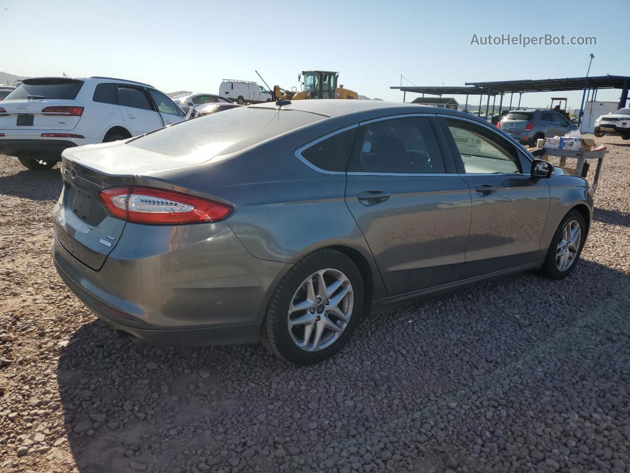 2013 Ford Fusion Se Gray vin: 3FA6P0HR1DR236225