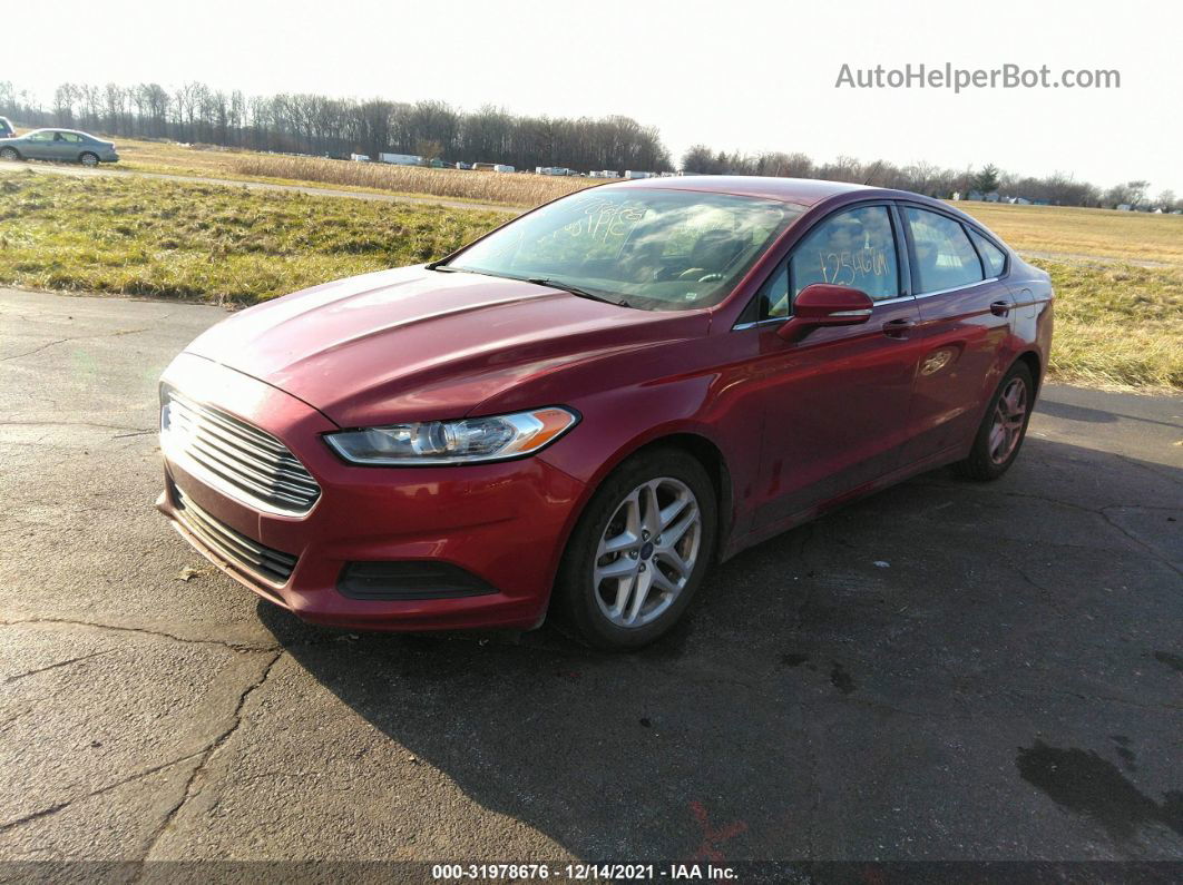 2013 Ford Fusion Se Red vin: 3FA6P0HR1DR321386