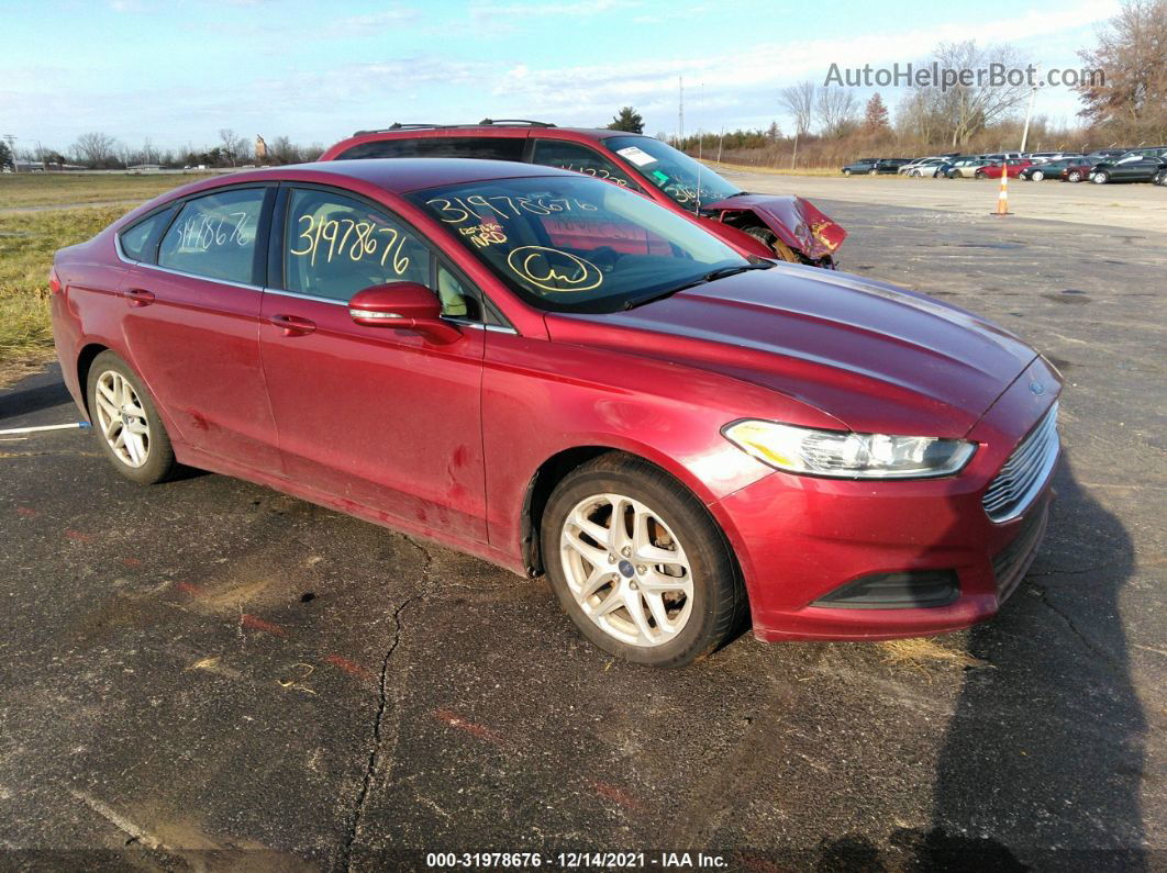 2013 Ford Fusion Se Красный vin: 3FA6P0HR1DR321386