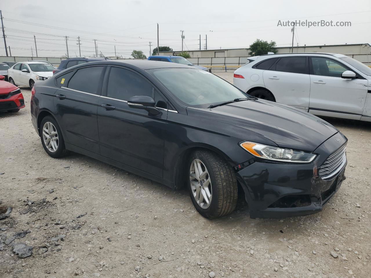 2013 Ford Fusion Se Black vin: 3FA6P0HR1DR362701