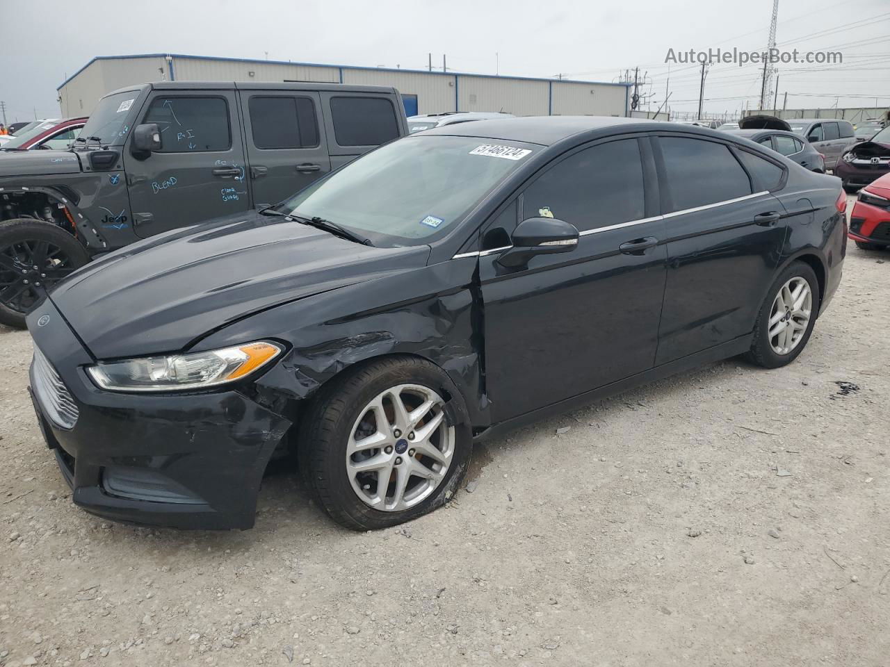 2013 Ford Fusion Se Black vin: 3FA6P0HR1DR362701