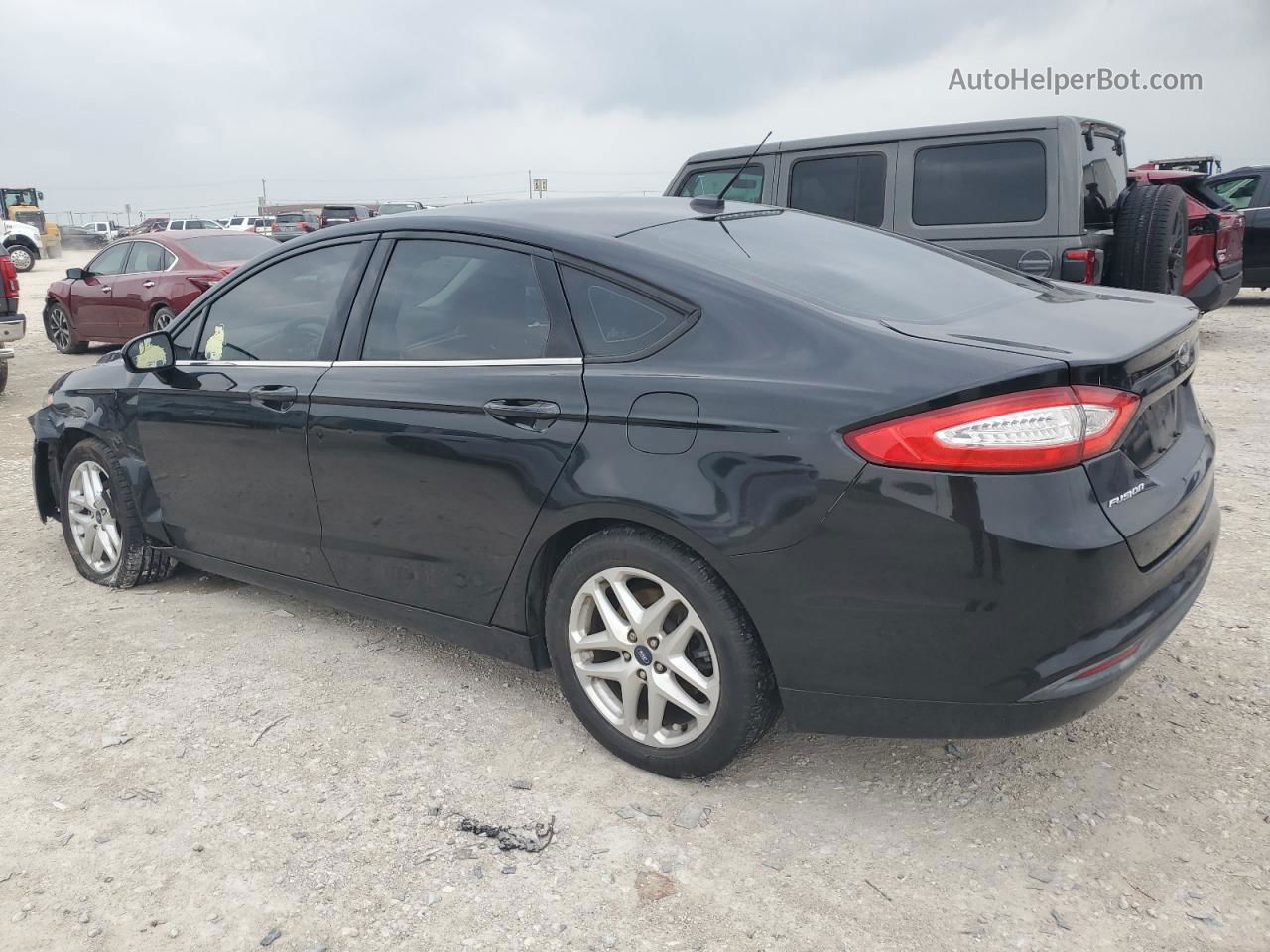 2013 Ford Fusion Se Black vin: 3FA6P0HR1DR362701