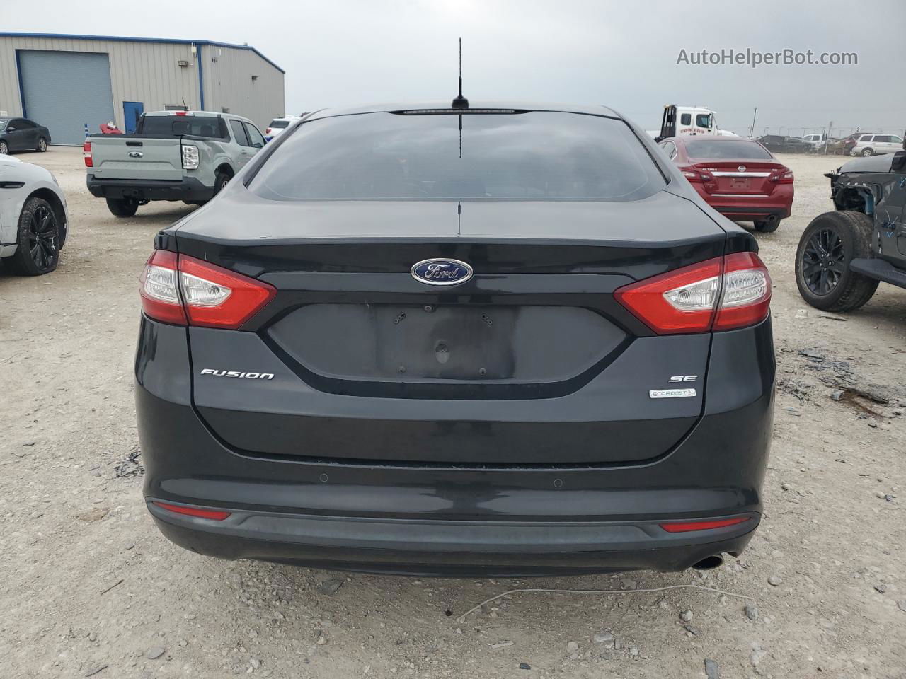 2013 Ford Fusion Se Black vin: 3FA6P0HR1DR362701