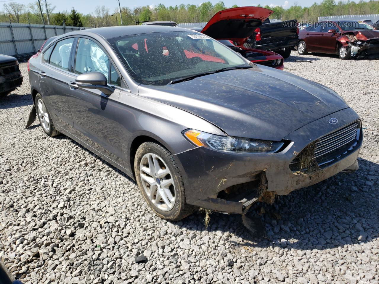 2013 Ford Fusion Se Gray vin: 3FA6P0HR1DR377280