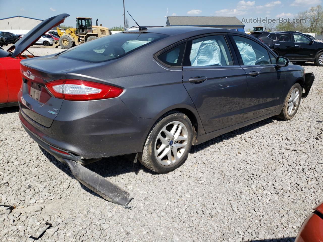 2013 Ford Fusion Se Gray vin: 3FA6P0HR1DR377280