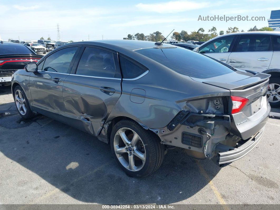 2013 Ford Fusion Se Gray vin: 3FA6P0HR2DR108592