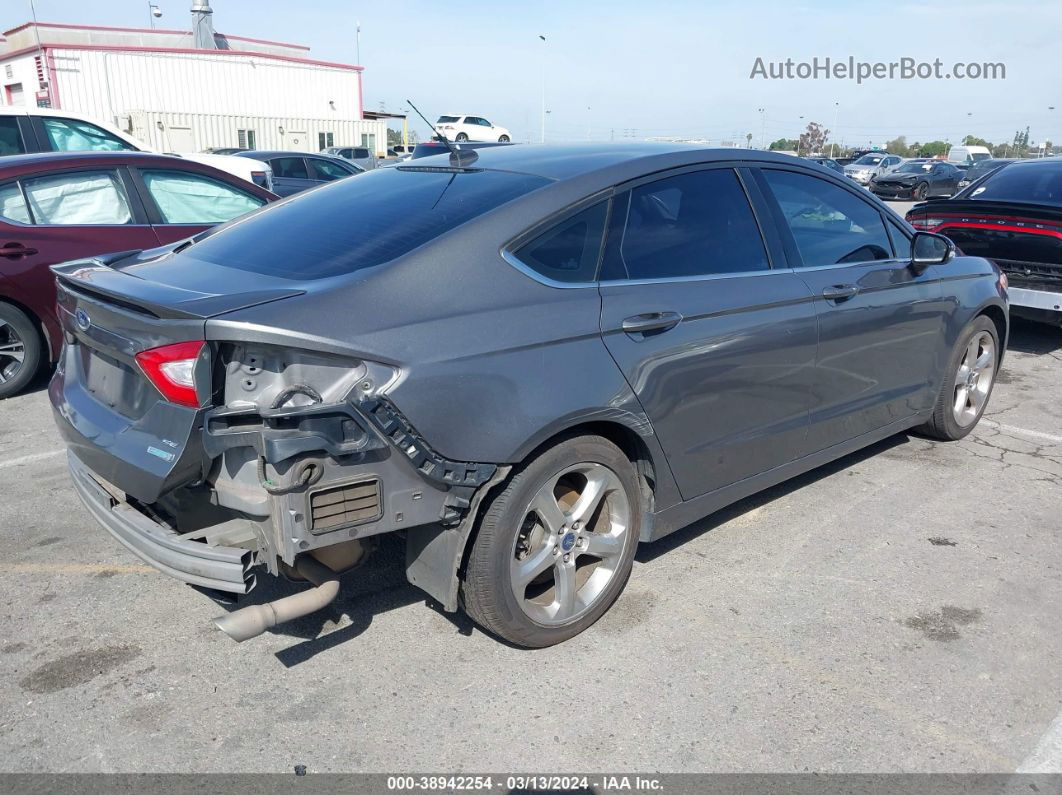 2013 Ford Fusion Se Gray vin: 3FA6P0HR2DR108592