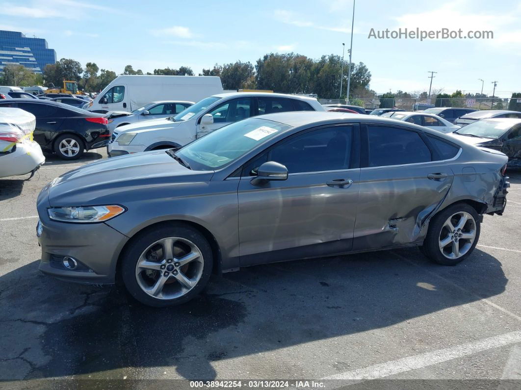 2013 Ford Fusion Se Gray vin: 3FA6P0HR2DR108592