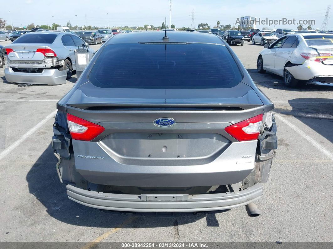 2013 Ford Fusion Se Gray vin: 3FA6P0HR2DR108592