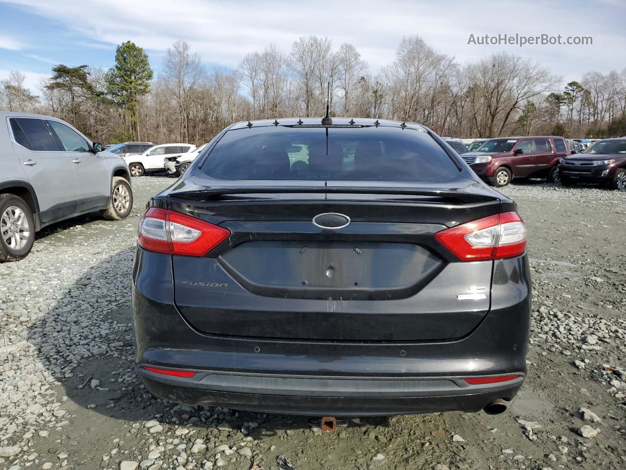 2013 Ford Fusion Se Black vin: 3FA6P0HR2DR130155