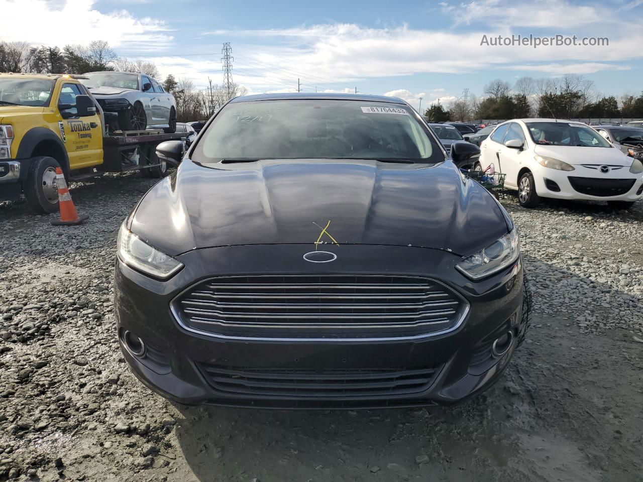 2013 Ford Fusion Se Black vin: 3FA6P0HR2DR130155