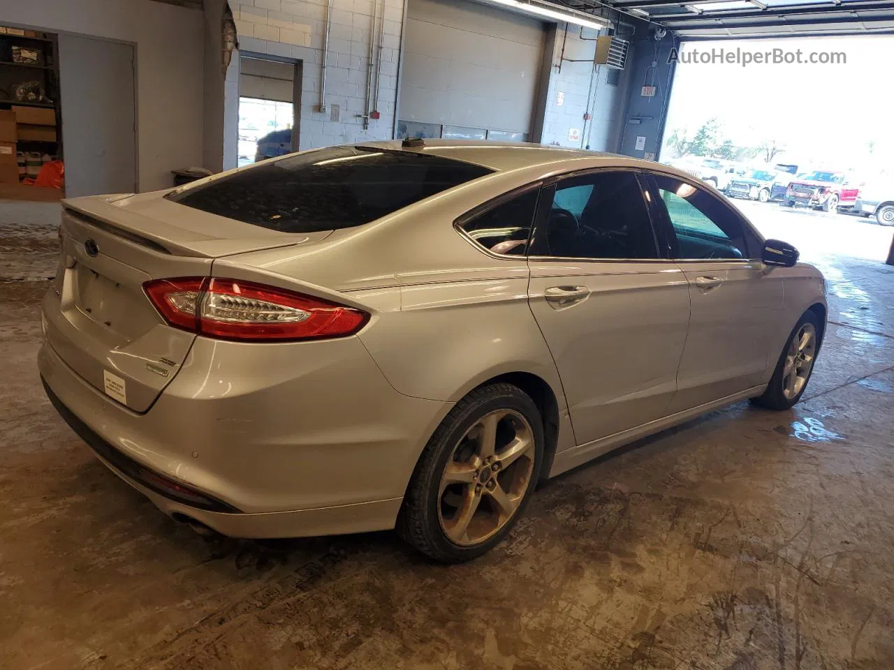 2013 Ford Fusion Se Silver vin: 3FA6P0HR2DR191148