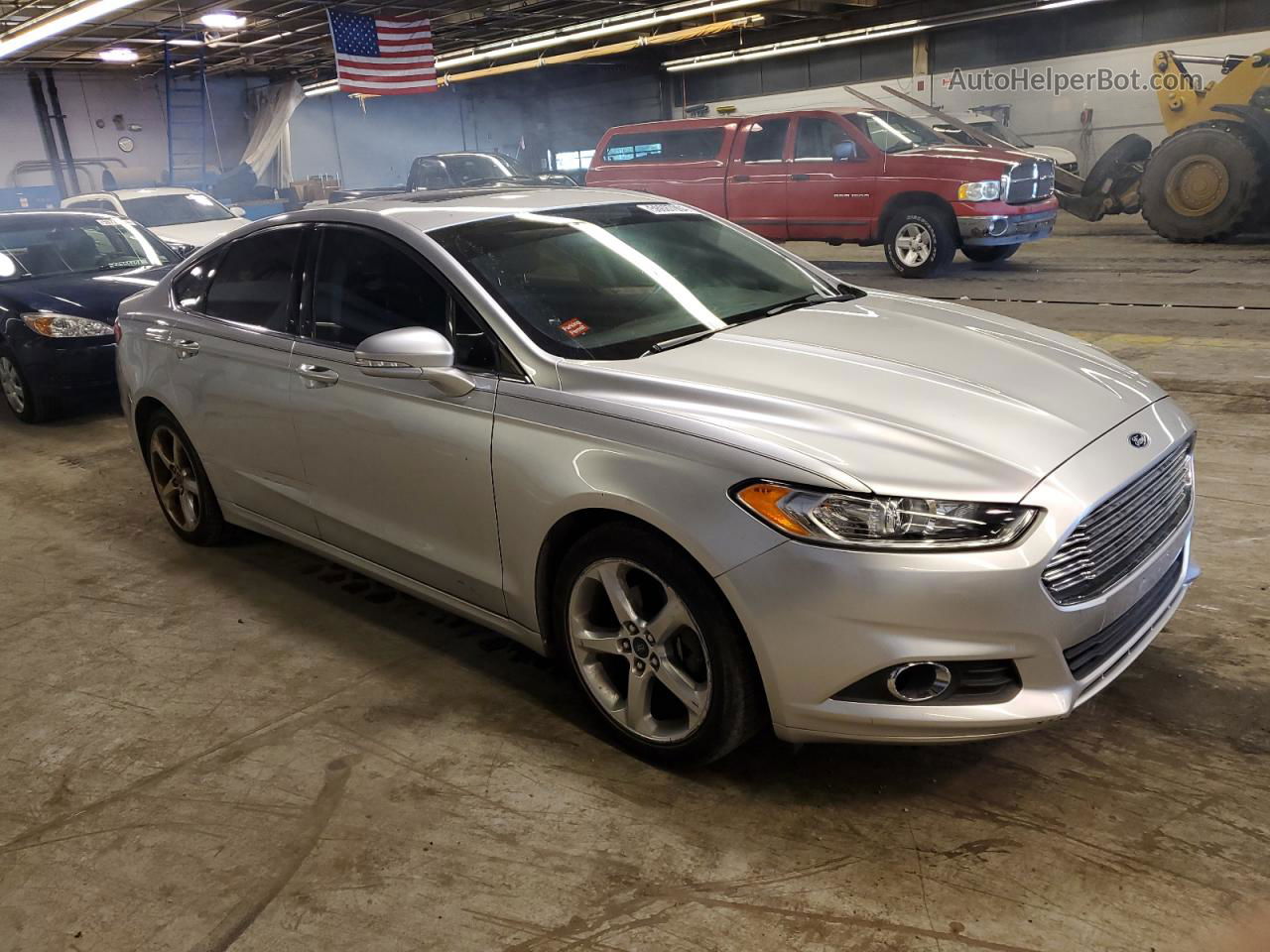 2013 Ford Fusion Se Silver vin: 3FA6P0HR2DR191148