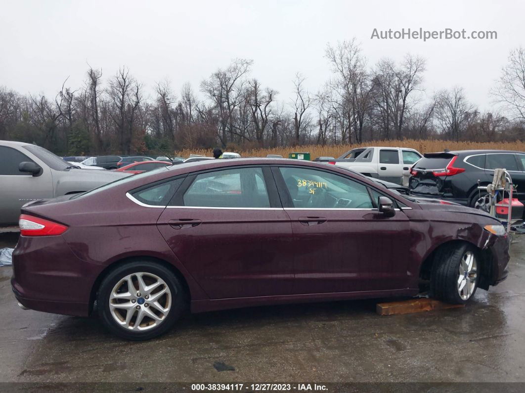 2013 Ford Fusion Se Burgundy vin: 3FA6P0HR2DR266074