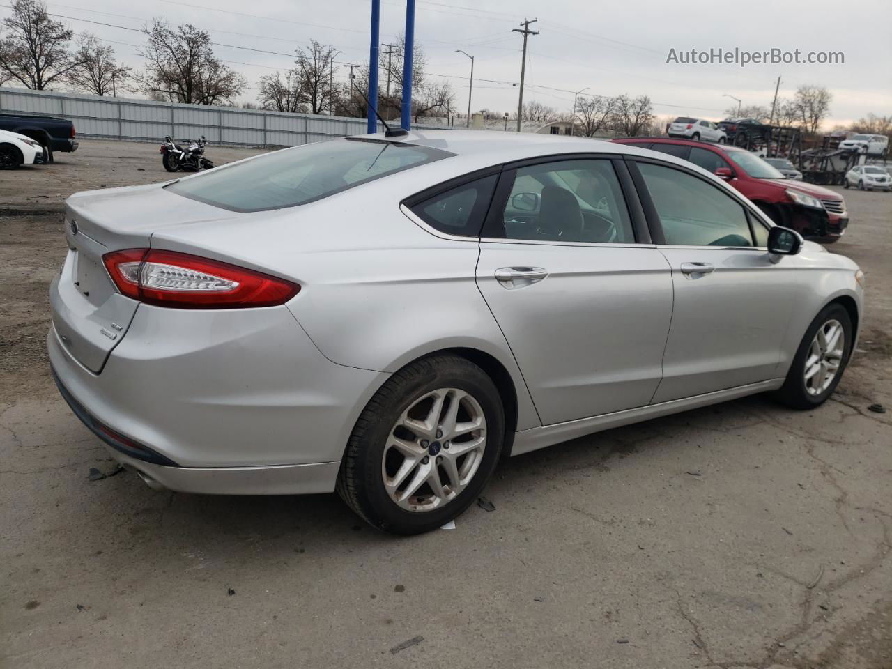 2013 Ford Fusion Se Silver vin: 3FA6P0HR2DR304614