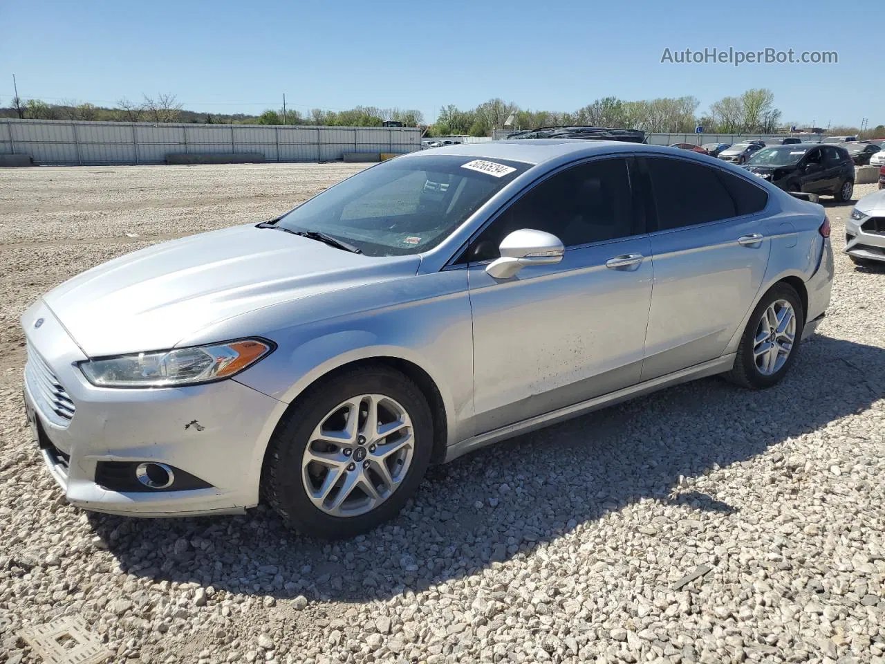 2013 Ford Fusion Se Silver vin: 3FA6P0HR2DR309490