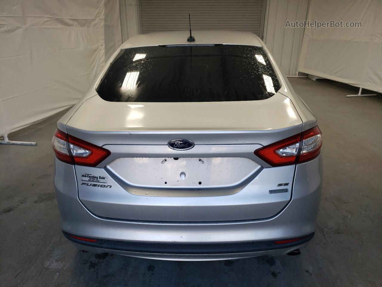 2013 Ford Fusion Se Silver vin: 3FA6P0HR2DR350959