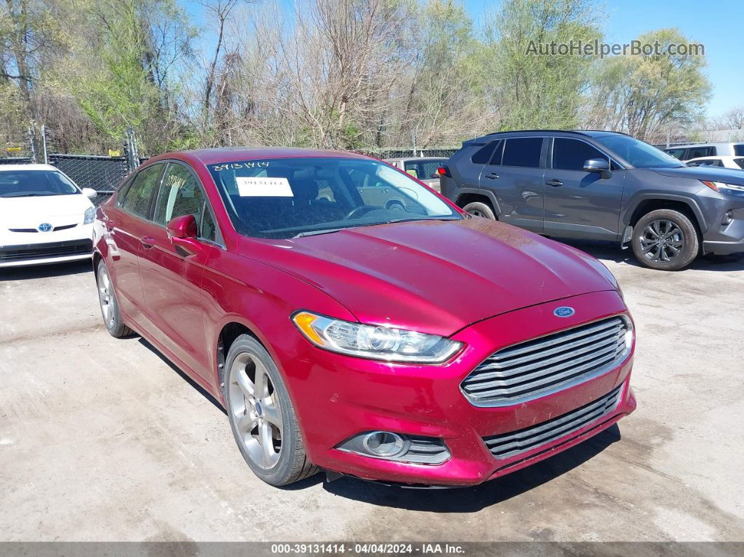 2013 Ford Fusion Se Red vin: 3FA6P0HR3DR102848