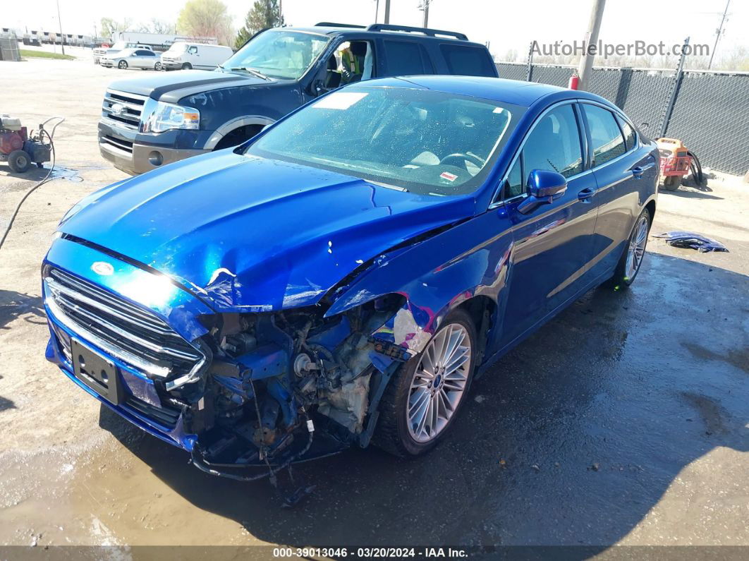 2013 Ford Fusion Se Blue vin: 3FA6P0HR3DR111324