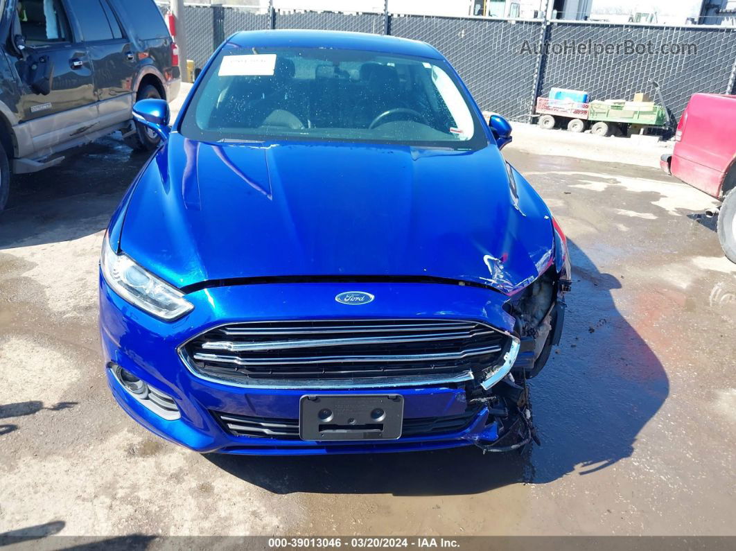 2013 Ford Fusion Se Blue vin: 3FA6P0HR3DR111324