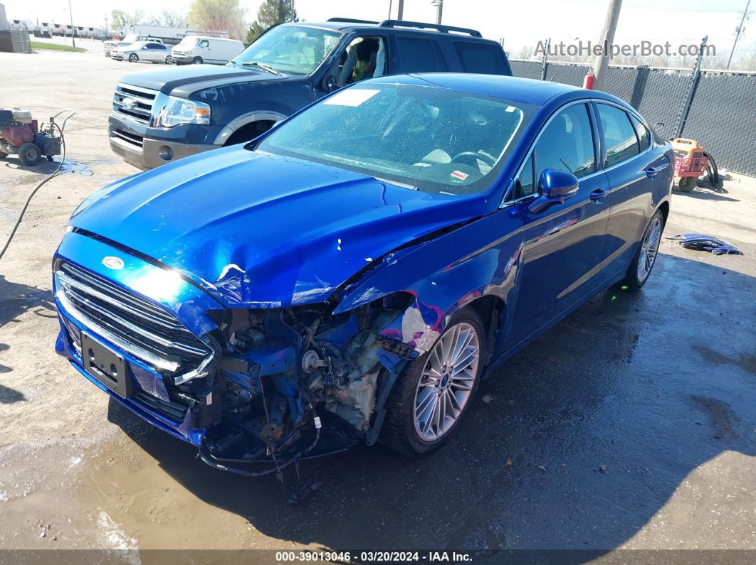 2013 Ford Fusion Se Blue vin: 3FA6P0HR3DR111324