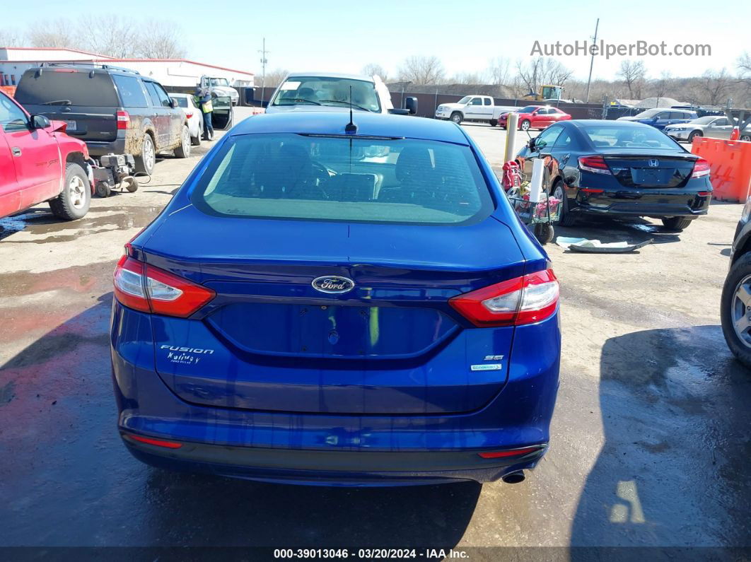 2013 Ford Fusion Se Blue vin: 3FA6P0HR3DR111324