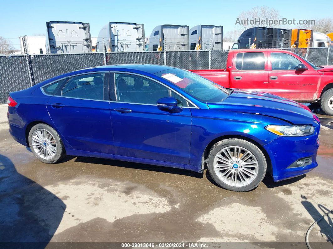 2013 Ford Fusion Se Blue vin: 3FA6P0HR3DR111324