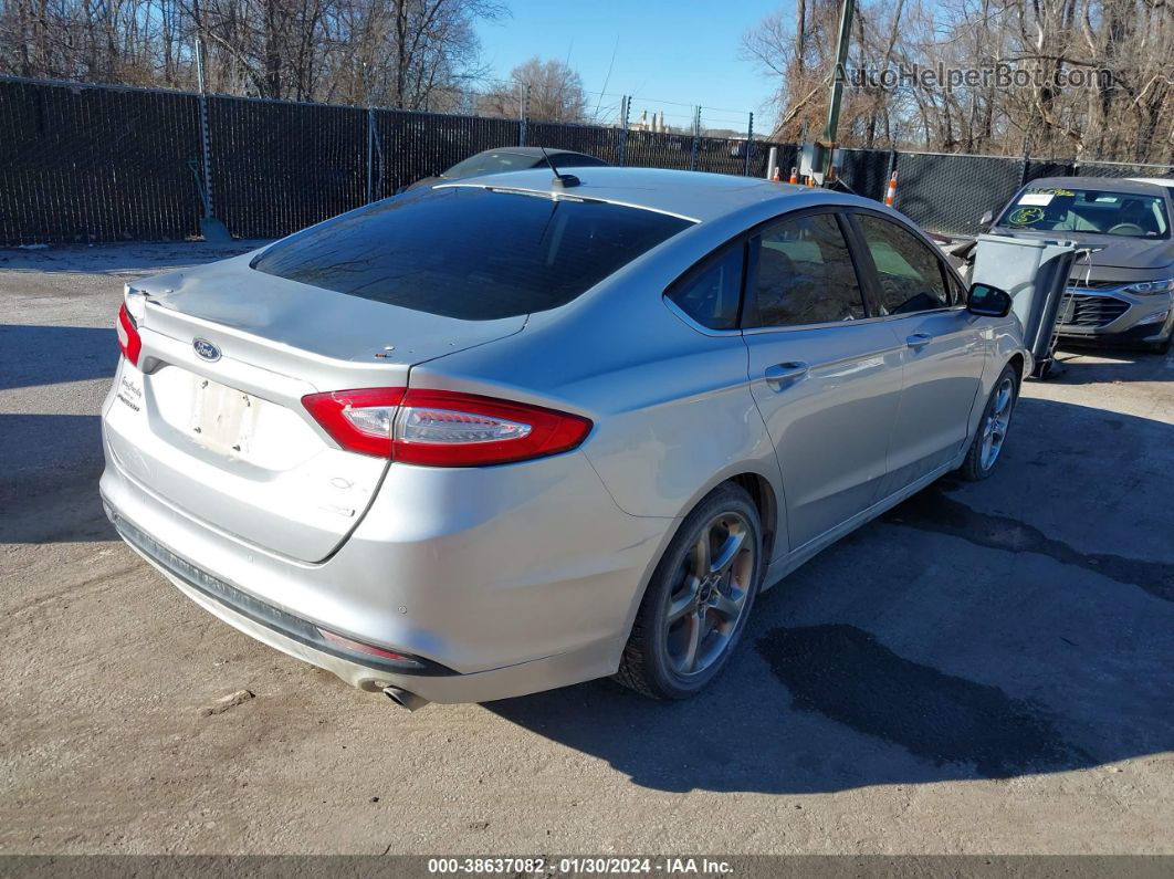 2013 Ford Fusion Se Silver vin: 3FA6P0HR3DR125269