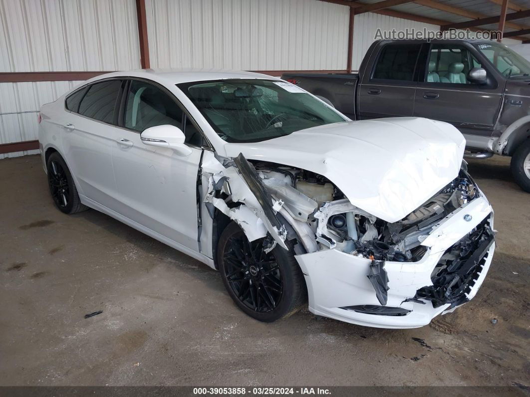 2013 Ford Fusion Se White vin: 3FA6P0HR3DR126146