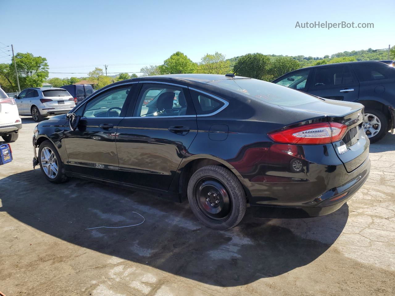 2013 Ford Fusion Se Black vin: 3FA6P0HR3DR204506