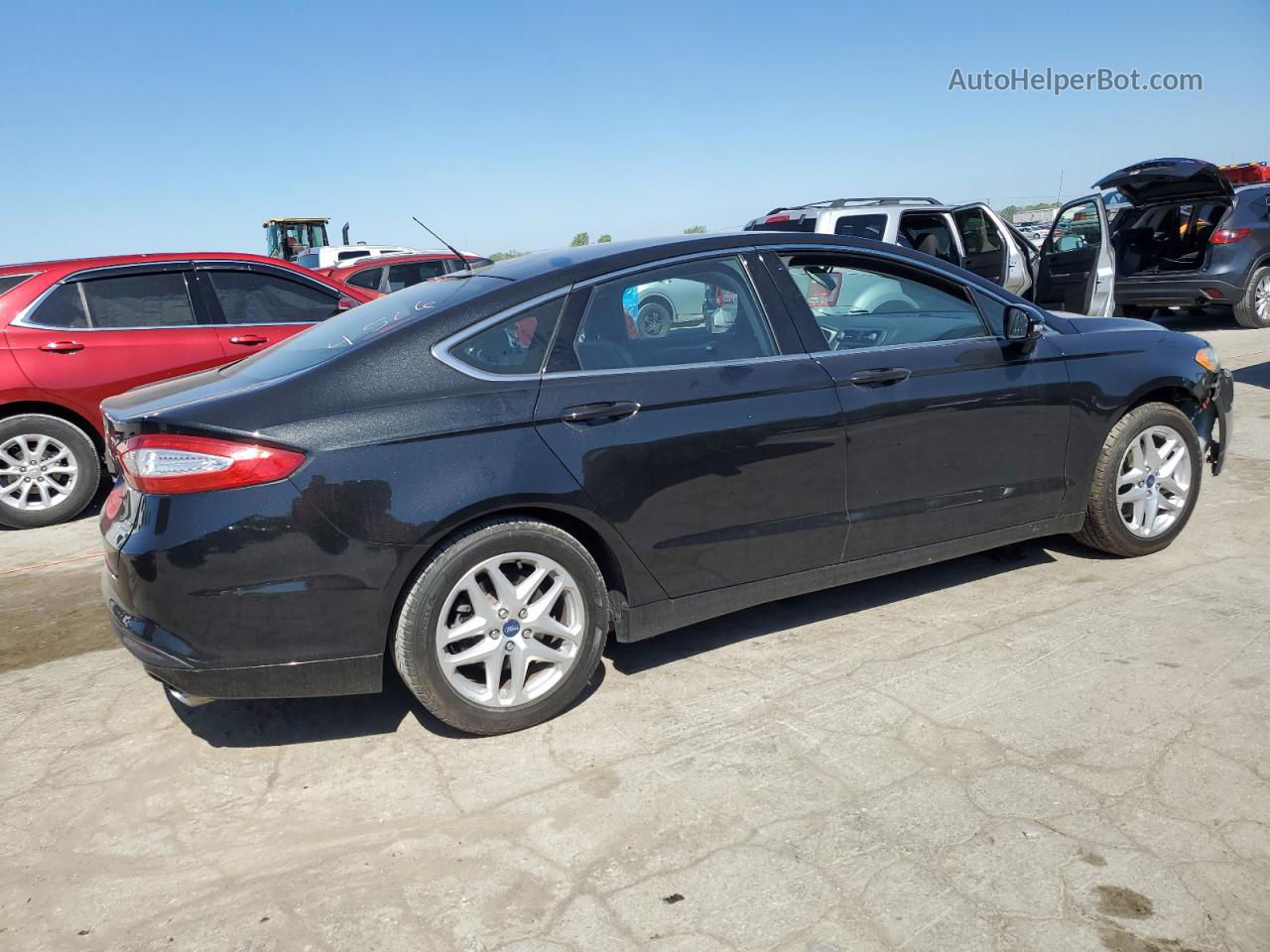 2013 Ford Fusion Se Black vin: 3FA6P0HR3DR204506