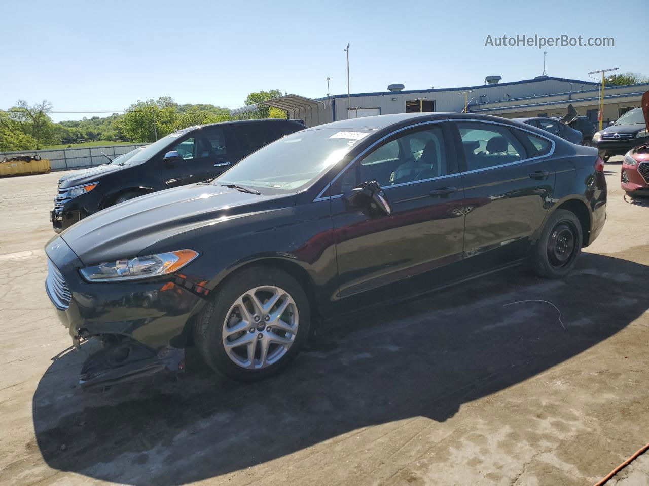 2013 Ford Fusion Se Black vin: 3FA6P0HR3DR204506