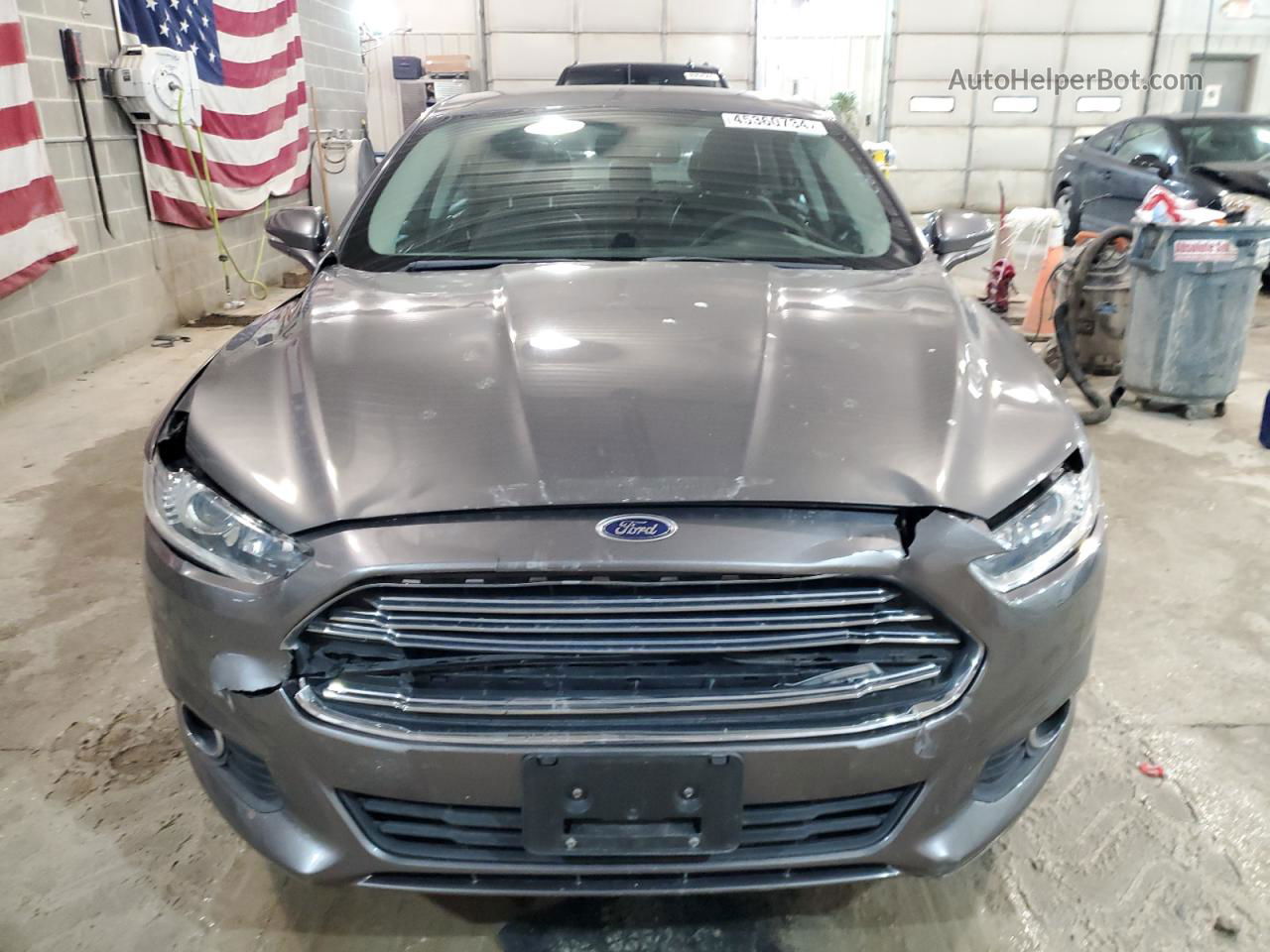 2013 Ford Fusion Se Gray vin: 3FA6P0HR3DR205140