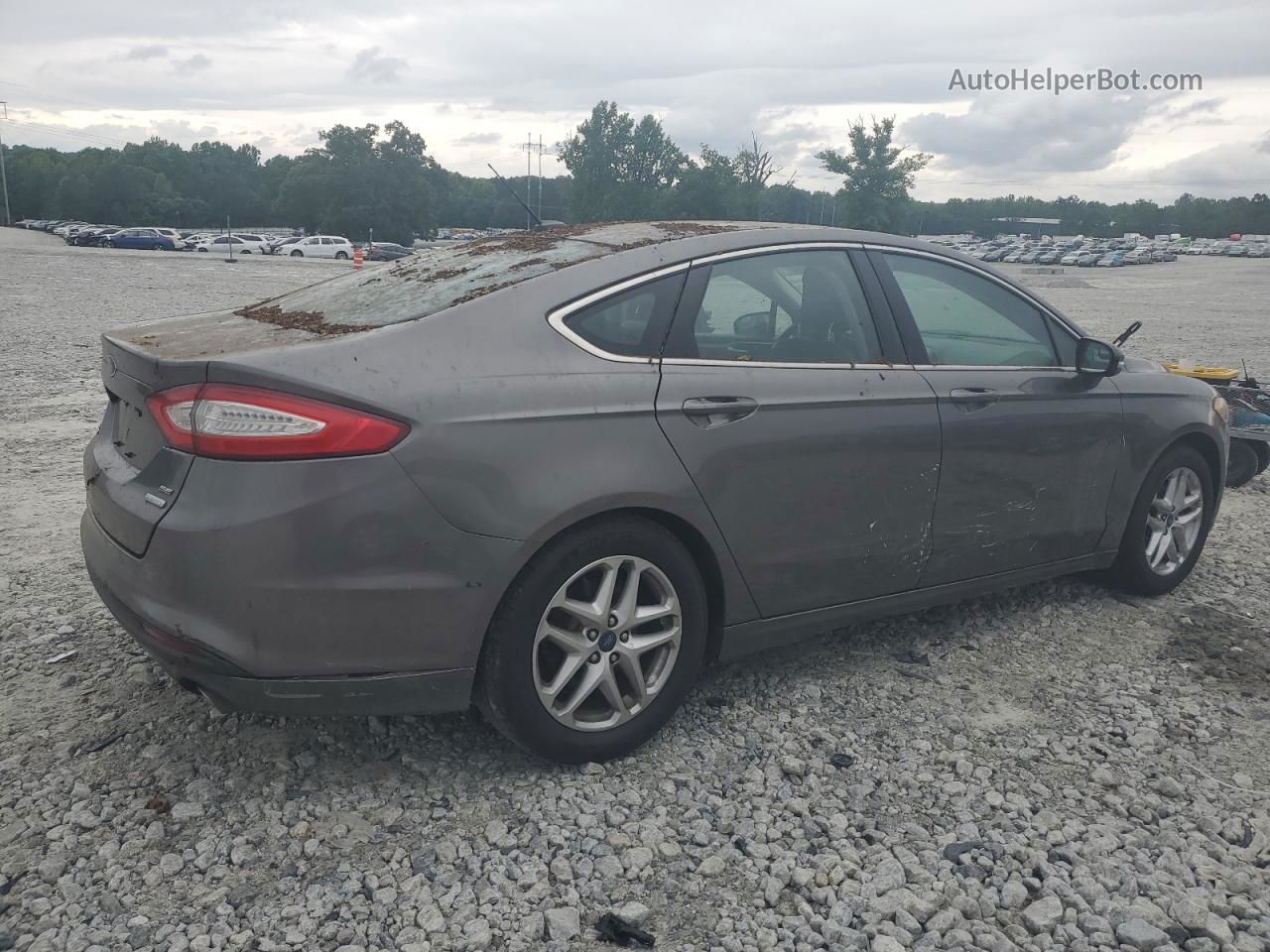 2013 Ford Fusion Se Gray vin: 3FA6P0HR3DR261983