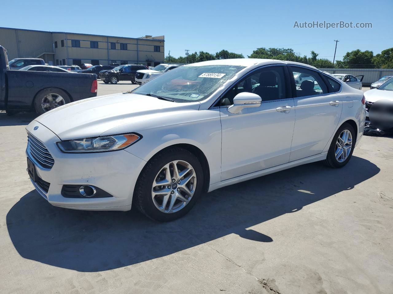 2013 Ford Fusion Se White vin: 3FA6P0HR3DR312785