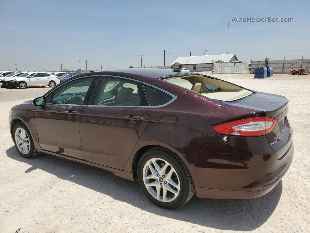 2013 Ford Fusion Se Burgundy vin: 3FA6P0HR3DR378673