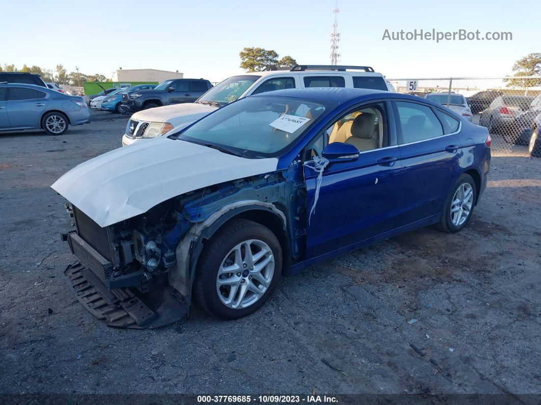 2013 Ford Fusion Se Blue vin: 3FA6P0HR4DR143943