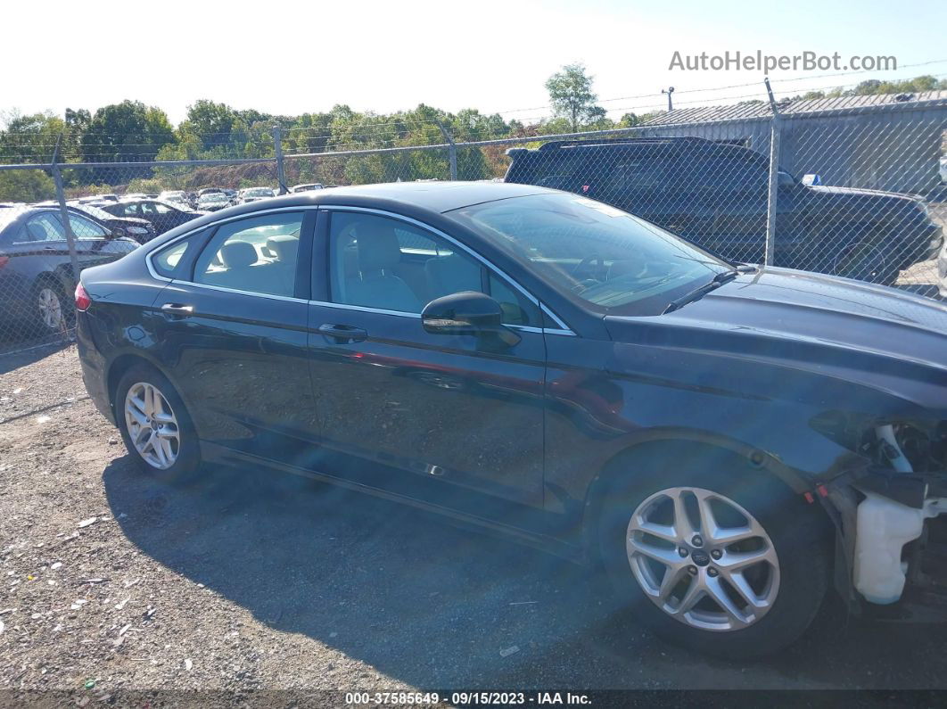 2013 Ford Fusion Se Black vin: 3FA6P0HR4DR147636