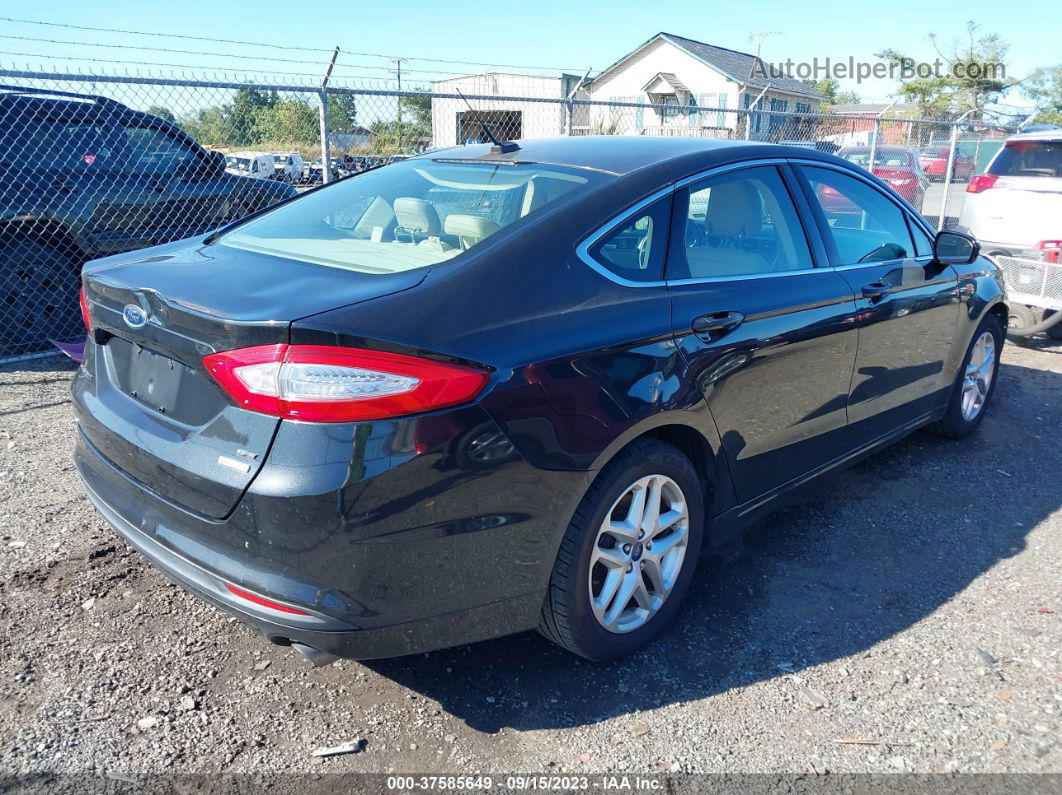 2013 Ford Fusion Se Black vin: 3FA6P0HR4DR147636