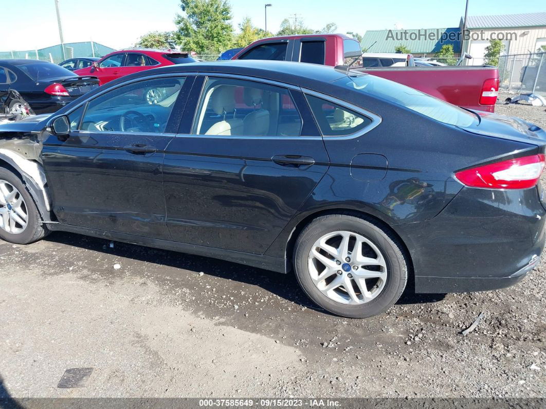 2013 Ford Fusion Se Black vin: 3FA6P0HR4DR147636