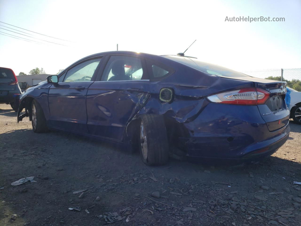 2013 Ford Fusion Se Blue vin: 3FA6P0HR4DR158345