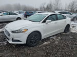 2013 Ford Fusion Se White vin: 3FA6P0HR4DR158622