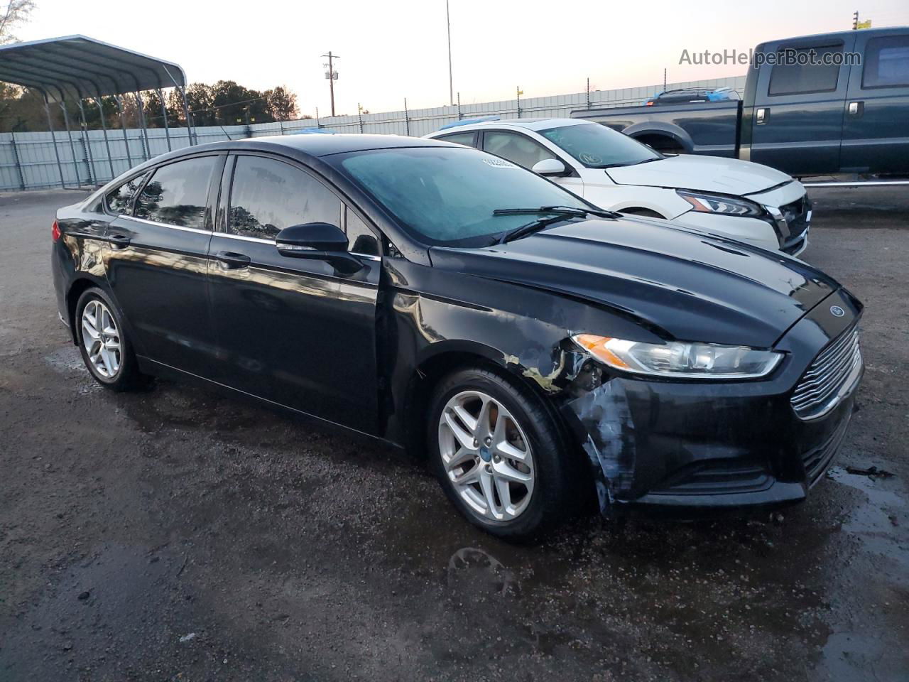 2013 Ford Fusion Se Black vin: 3FA6P0HR4DR188347