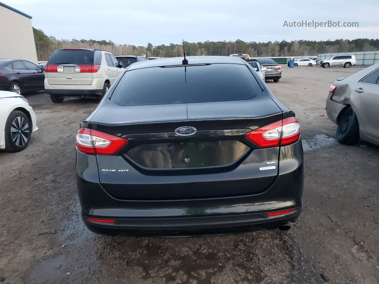 2013 Ford Fusion Se Черный vin: 3FA6P0HR4DR188347