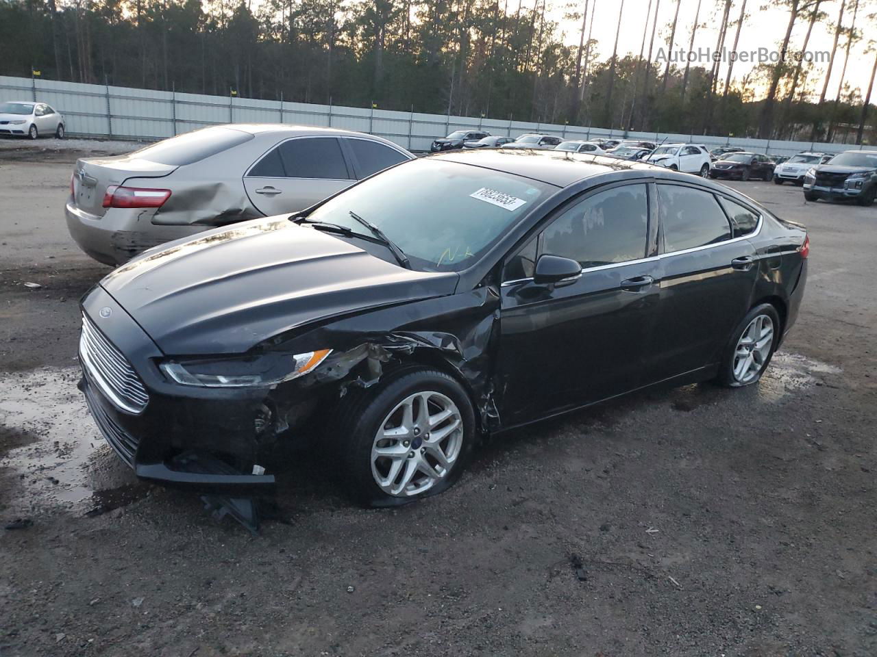 2013 Ford Fusion Se Black vin: 3FA6P0HR4DR188347