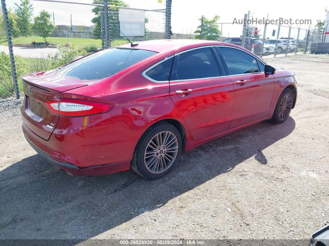 2013 Ford Fusion Se Red vin: 3FA6P0HR4DR286178