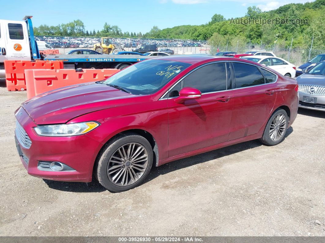 2013 Ford Fusion Se Red vin: 3FA6P0HR4DR286178